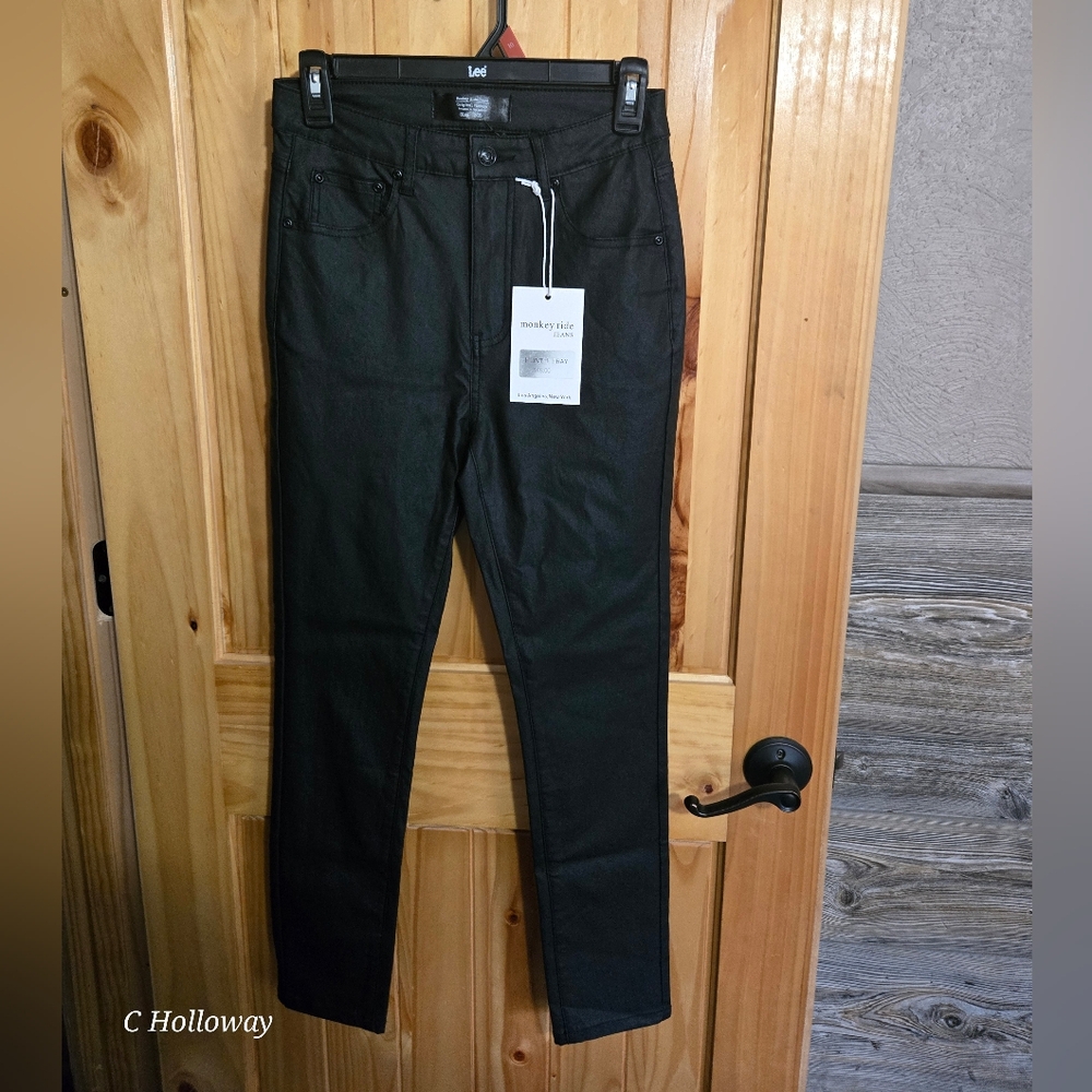 NWT Monkey Ride Jeans Black size 7/28 Style #MP1357